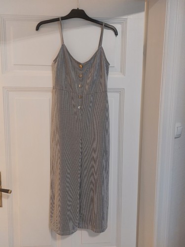 Neu jumpsuit gestreift schwarz - neu,