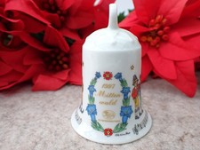 Porzellan Glocke Hutschenreuther Jahresglocke 1997 Mittenwald Weihnachten Deko