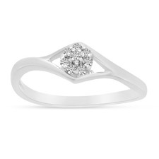 LXR 10K Weißgold Diamant