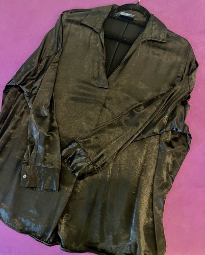 Satinbluse glänzend - satinbluse,