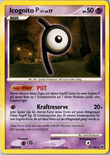 Pokemon icognito 100 - pokemon, 33/100