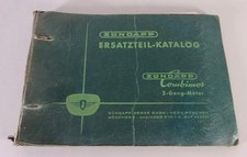 Teilekatalog Zündapp Combimot 2 Gang Motor Typ 255 / 258 Stand 04/1958