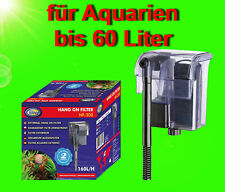 Aquarium Filter 🐟 160 L/h HÄNGEFILTER bis 60 L🐟 Aussenfilter Zubehör Garnelen