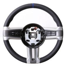 Ford Mustang Lenkrad Abgeflacht nur Nappa 12 Uhr Markierung blau Naht blau 57492