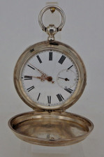 Savonette Taschenuhr Henry Moser St. Petersburg 84/875er Silber um 1890 (108301)