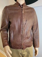 Vtg Schott 654VN Brown Large
