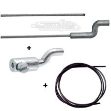 Bowdenzug 200 cm 2x S-Haken Z Schraubnippel einsteckbar Hülle Seil Rasenmäher 