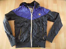 VERY BERRYOUS schöner sportlicher Blouson Hoodie schwarz lila Gr. S  ZC416
