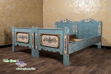 Voglauer Anno 1700 Altblau Einzelbetten Doppelbett Landhaus Schlafzimmer Antik 
