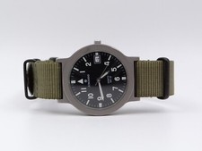 Junghans Date Pilot Flieger Militär Style Armbanduhr Titanium Cal. eTa Ø 35 mm