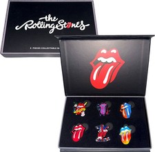 Rolling Stones - Pin Anstecker Set Tongues Evolution 1 - Sammlerstück Emaille - X500z