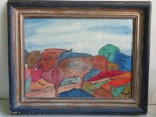 Rudi  Baerwind Gemälde aus den 70er Jahren, signiert, gerahmt