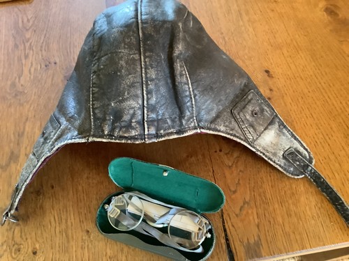 Historische fliegermütze oder - fliegermütze,