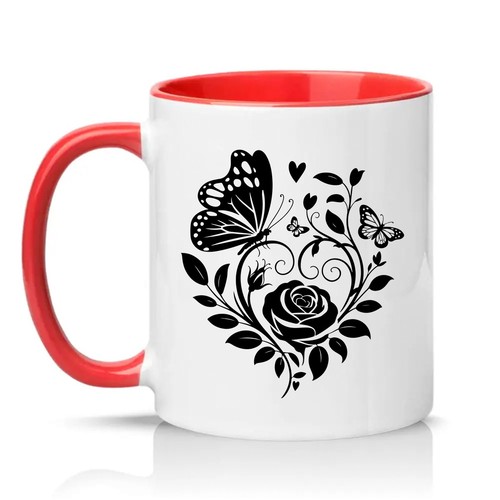 Schmetterling rose herz - rose, damen