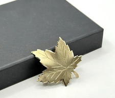 Vintage Blatt Brosche 925