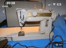 Singer Nähmaschine 411 G mit Original Tragekoffer und Pedal komplett