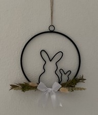 Deko Hänger Metall Osterhasen
