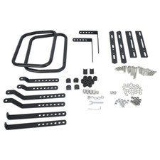 Universal Satteltaschenhalter Satteltaschen Motorrad Halterungen Support Schwarz