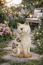 Gartenfigur Katze 21,5 cm