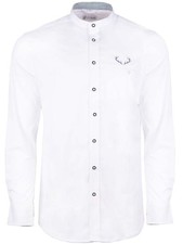 Trachtenhemd Luis weiß grau