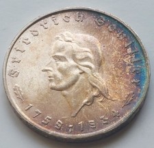 3. Reich  5 Mark 1934 F