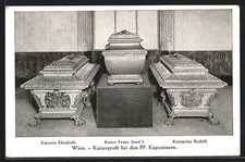 AK Wien, Kaisergruft, Sarkophage von Kaiserin Elisabeth Sissi von Österreich, K 