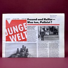 Junge Welt vom 18. April 1990 DDR Wende 35. Geburtstag Hochzeit Geschenk