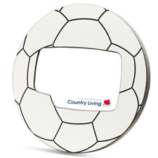 Country Living Fußball-Rahmen aus Holz weiß 10x15cm Durchmesser 22cm