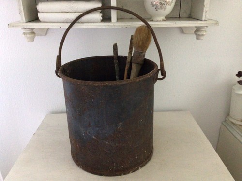 Alter farbeimer metall rost - alter,