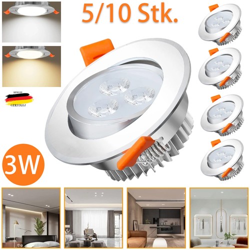 10x led einbauleuchte 3w - led,