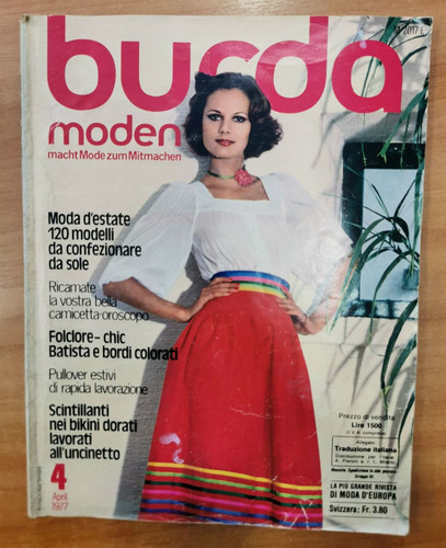 Burda zeitschrift april 1977 - -,