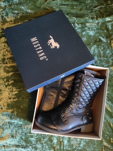 Mustang schnür stiefelette - mustang, schnür-stiefelette