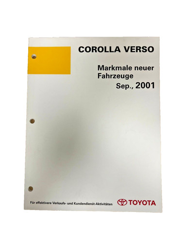 Toyota corolla verso - toyota, merkmale