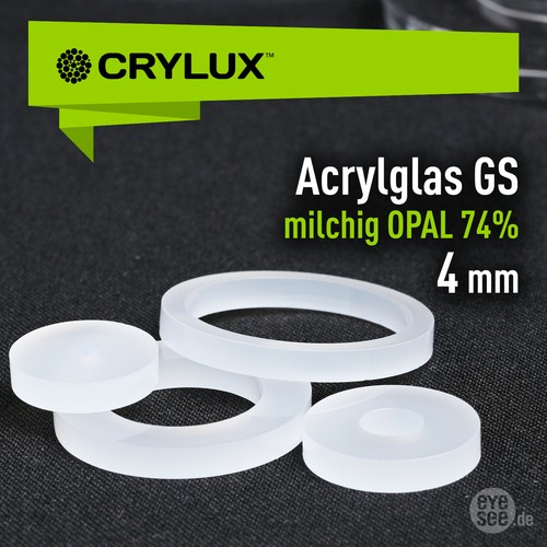 Acrylglas 4mm milchig opal - 4mm,