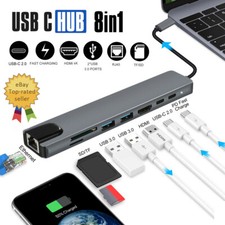 USB Typ C Hub 4K HDMI RJ45 80W