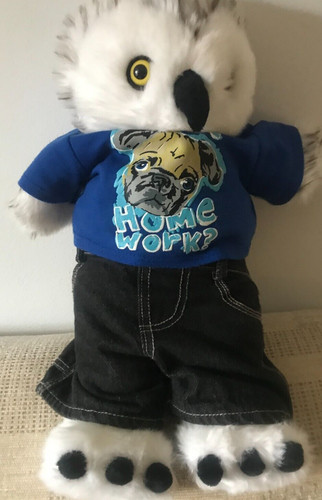 Build bear owl dressed in - a,
