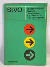 StVo Straßenverkehrs-Ordnung mit Auszügen aus der StVTO DDR VEB Schilder