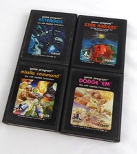 Atari 2600 -- ASTEROIDS, MISSILE COMMAND, DODGE'EM, STAR RAIDERS  - VCS