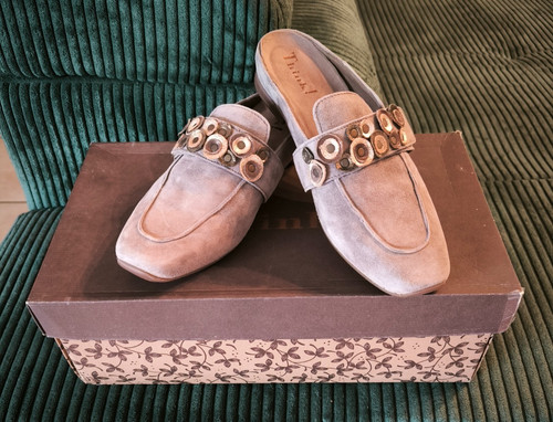 Think damen pantoletten leder - think!,