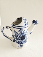 Mini Porzellan Gießkanne Handbemalt Keramik Salzstreuer Blau Blumen Windmühle