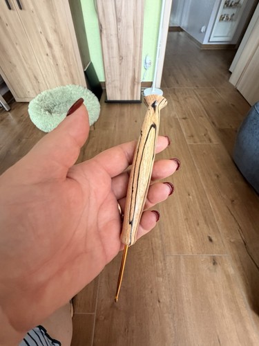 Häkelnadel handgedrechselt