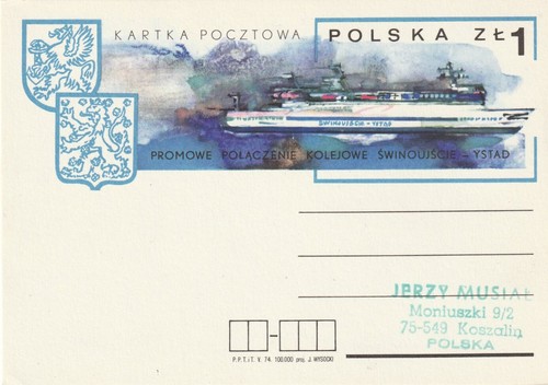 Polen 637 eisenbahnfähre - p,