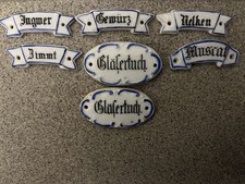 7 KERAMIK PORZELLAN SCHILD 2