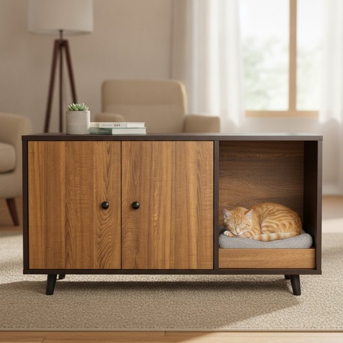 Katzentoilette gehege schrank - gehege,