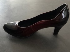 Bellissima Lackpumps - Farbverlauf rot/schwarz - Gr. 39