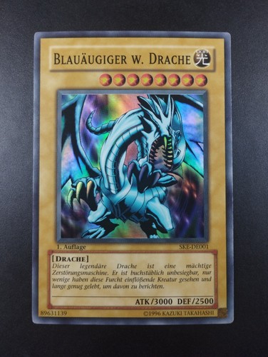 Yugioh 2004 blue eyes - yugioh, white