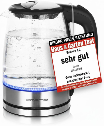 Emerio glas wasserkocher mit - emerio,
