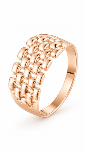 14k 585 roségoldener ring mit - roségoldener,