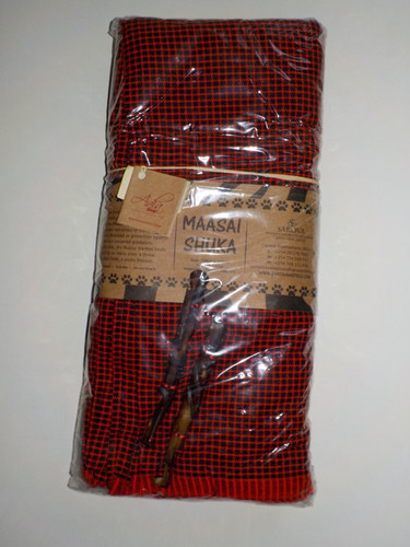Maasai shuka cloth decke - maasai,