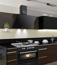 Gurari GCH 911 BL Gas Elektro Standherd 90cm Dunstabzugshaube 90 cm 